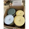 Image 1 : ASSORTED NEW STACKING METAL TINS AND CONTAINERS