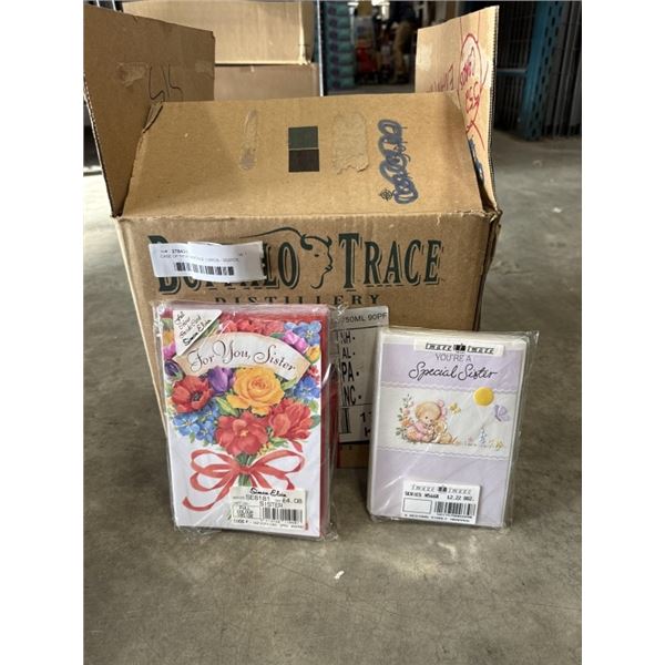CASE OF NEW VINTAGE CARDS - 552PCS, SISTER BIRTHDAY