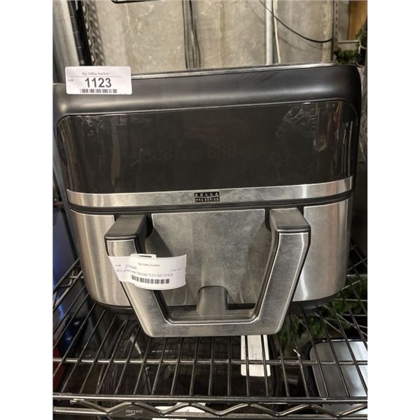 AS NEW BELLAPRO MINI TRIZONE FLEX AIR FRYER - TESTED WORKING, RETAIL $299