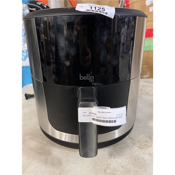 AS NEW UNUSED BELLAPRO 8QT SMARTCRISP DIGITAL AIR FRYER W/ EVERGOOD CERAMIC - TESTED WORKING, RETAIL