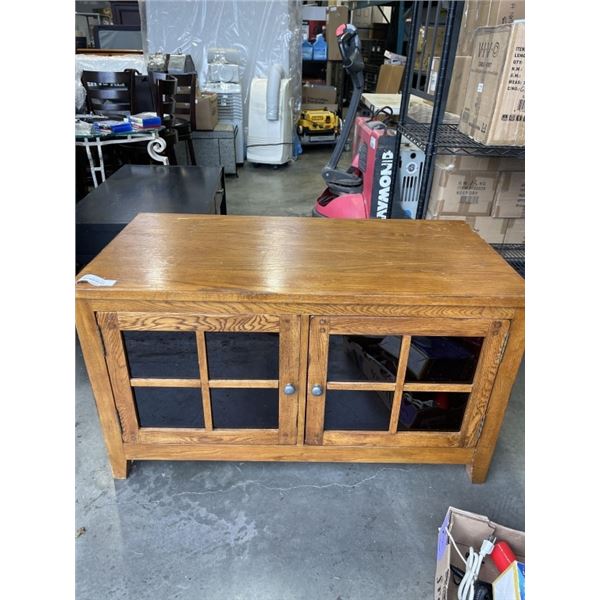 MISSION OAK 2 DOOR MEDIA CABINET