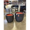 Image 1 : NEW SET OF 2 CAPI PLASTIC PLANTERS