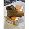 Image 3 : NEW TIMBERLAND PREMIUM 6 IN WATERPROOF BOOT WHEAT NUBUCK, SIZE 1 YOUTH