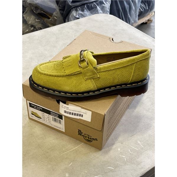 NEW DR. MARTENS ADRIAN SNAFFLE MOSS GREEN, REPELLO CALF PYTHON EMBOSS, SIZE US MENS 10, LADIES 11