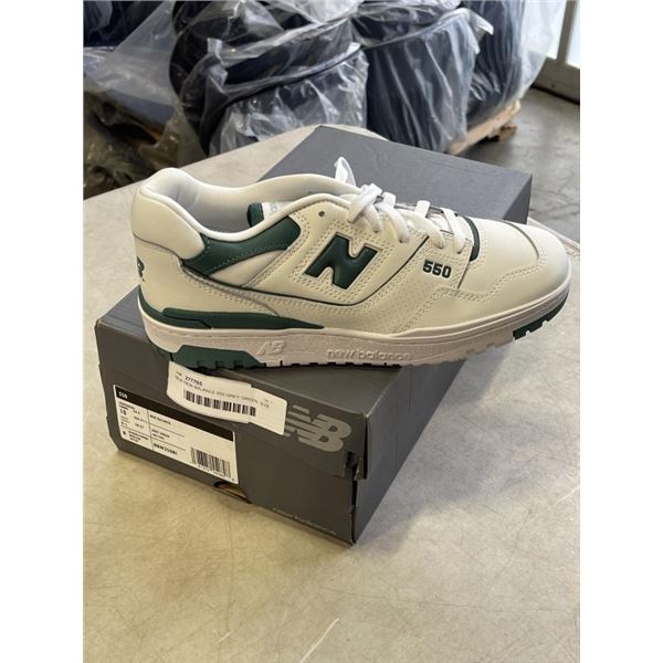 NEW NEW BALANCE 550 GREY GREEN, SIZE US WOMENS 10, MENS 8.5