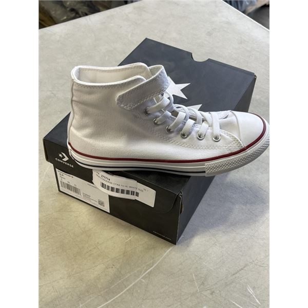 NEW CONVERSE CTAS 1V HI, WHITE SIZE YOUTH 2.5
