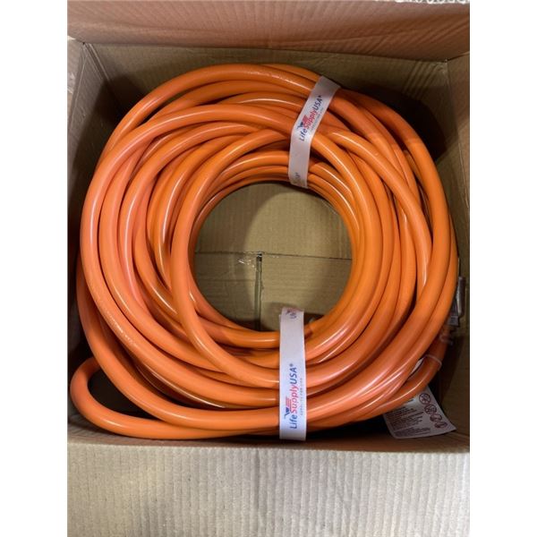 NEW 100FT INDOOR OUTDOOR HEAVY DUTY LIGHTED 3 WIRE EXTENSION CORD, ORANGE 10AWG