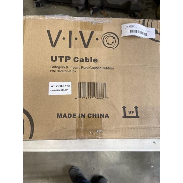 VIVO 1000FT CAT6 FULL COPPER OUTDOOR ETHERNET CABLE