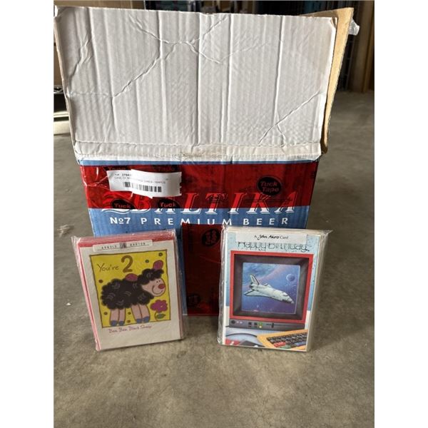 CASE OF NEW VINTAGE CARDS - 684PCS, KIDS 1-7 BIRTHDAY