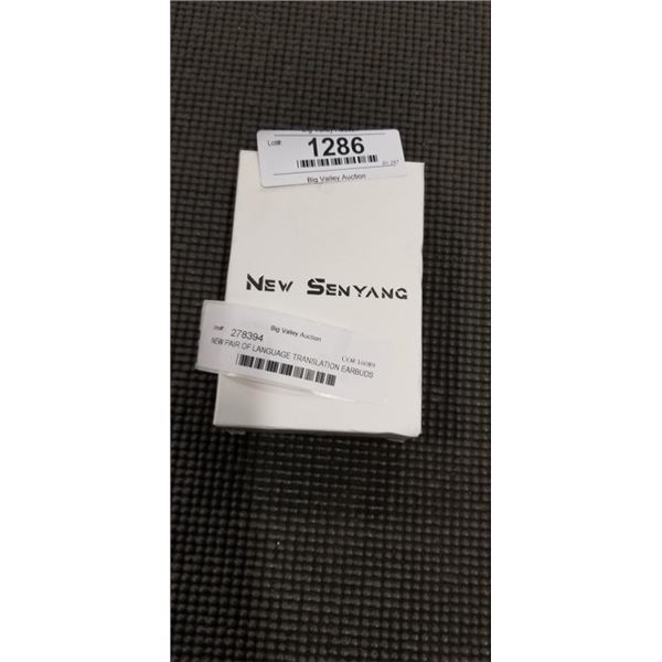 NEW PAIR OF LANGUAGE TRANSLATION EARBUDS