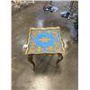 Image 1 : HAND PAINTED GOLD ACCENT TABLE
