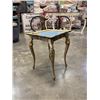 Image 2 : HAND PAINTED GOLD ACCENT TABLE
