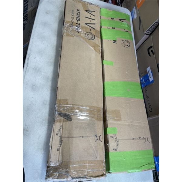 2 VIVO FLOOR TV STANDS ONE IS MOBILE