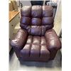 Image 1 : BURGUNDY LEATHER RECLINER