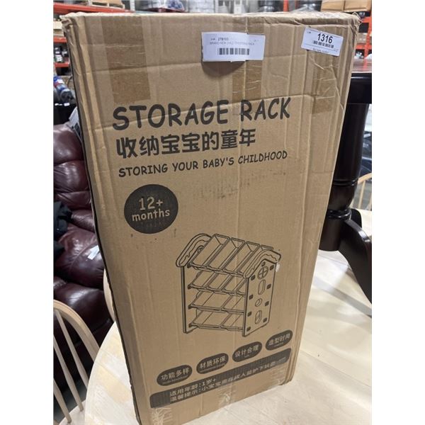 BRAND NEW CHILD TOYS STORAGE RACK