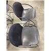 Image 2 : 5 BLACK PLASTIC STACKING CHAIRS