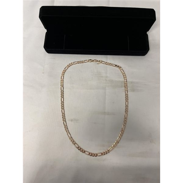 NEW 18K GOLD PLATED 5.5MM CUBAN LINK NECLACE, 21.5" LONG