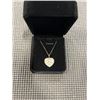 Image 1 : NEW 18K GOLD PLATED 0.5CT HEART CUT SIMULATED DIAMOND (CZ) DOUBLE HALO NECKLACE, CHAIN 18" LONG