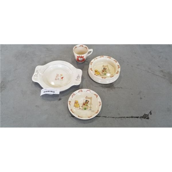 4PC VINTAGE ROYAL DOULTON BUNNYKINS
