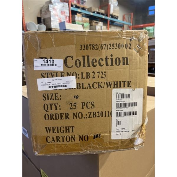 CASE OF BLACK AND WHITE BIZ COLLECTION LADIES NEW YORKER 3/4 SLEEVE SHIRT