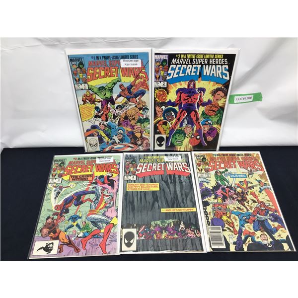 Marvel  Secret Wars Comics  #1-5 (1984) KEYs CPV