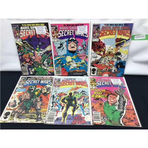 Marvel Secret wars  Comics  #6,7,9-12 (1984) KEYs CPVs