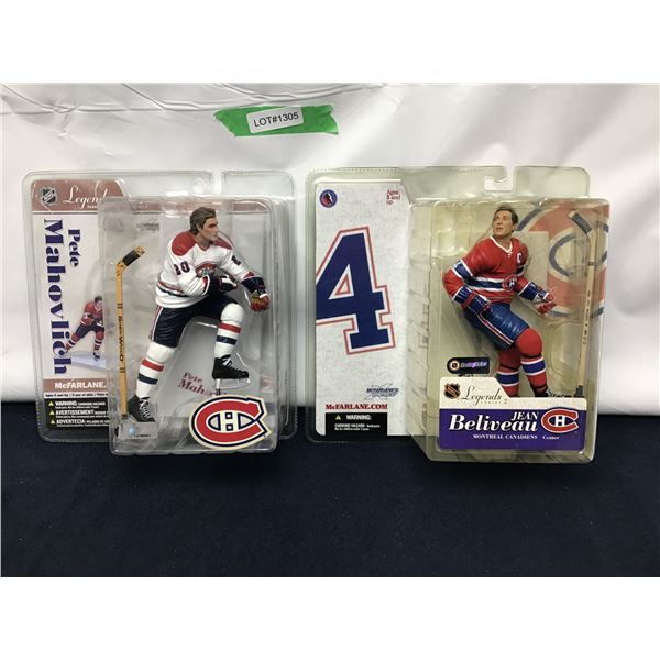 McFarlane Action Figures Pete Mahovlich, Jean Beliveau
