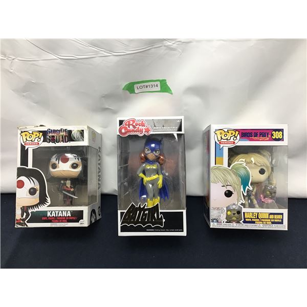 Funko Pops Action Figure #100, #308, Rock Candy Batgirl