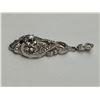 Image 2 : 18K White Gold Diamond Pendant   -APPRAISED $1250