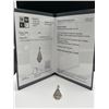 Image 4 : 18K White Gold Diamond Pendant   -APPRAISED $1250