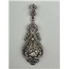 Image 7 : 18K White Gold Diamond Pendant   -APPRAISED $1250