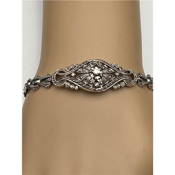 18K White Gold Diamond Bracelet  -APPRAISED $6000