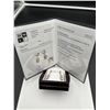 Image 5 : 9K White Gold Screw-Back Diamond Earrings  -APPRAISED $2700