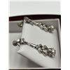 Image 6 : 9K White Gold Screw-Back Diamond Earrings  -APPRAISED $2700