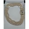 Image 1 : 18K Gold Pearl & Diamond Necklace – APPRAISED $32,350
