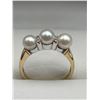 Image 1 : Ladies 14K Gold Ring with Pearls and Diamonds  -APPRAISED $2950