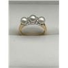 Image 1 : Ladies 14K Gold Ring with Pearls and Diamonds  -APPRAISED $2950