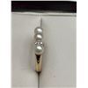 Image 2 : Ladies 14K Gold Ring with Pearls and Diamonds  -APPRAISED $2950