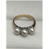 Image 3 : Ladies 14K Gold Ring with Pearls and Diamonds  -APPRAISED $2950
