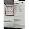 Image 7 : Ladies Diamond and Pearl Drop Earrings  -APPRAISED $10,580