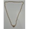 Image 3 : Ladies Flower Clasp Pearl Necklace -APPRAISED $9750