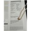 Image 7 : Ladies Flower Clasp Pearl Necklace -APPRAISED $9750