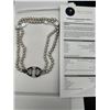 Image 5 : Ladies 18K GOLD Pearl & Diamond Necklace -APPRAISED $28,550