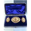 Image 1 : Vintage 18K Gold Brooch and Earring Set -APPRAISED $6200