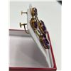 Image 4 : Amethyst 14K Yellow Gold Drop Earrings -APPRAISED $4000