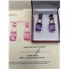 Image 6 : Amethyst 14K Yellow Gold Drop Earrings -APPRAISED $4000