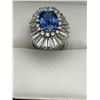 Image 11 : Ladies 18K Sapphire and Diamond Ring -APPRAISED $89,450
