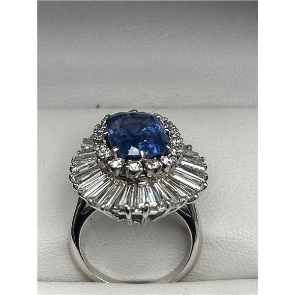 Ladies 18K Sapphire and Diamond Ring -APPRAISED $89,450