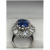 Image 1 : Ladies 18K Sapphire and Diamond Ring -APPRAISED $89,450
