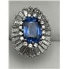 Image 2 : Ladies 18K Sapphire and Diamond Ring -APPRAISED $89,450